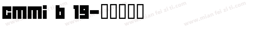 cmmi b 19字体转换